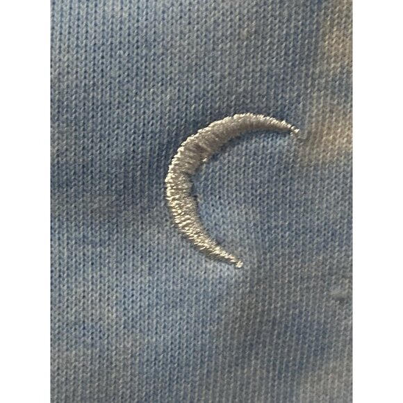 Zyia Active Womens Size XL White & Blue Cloud Pattern Pullover Sweatshirt - Picture 2 of 10